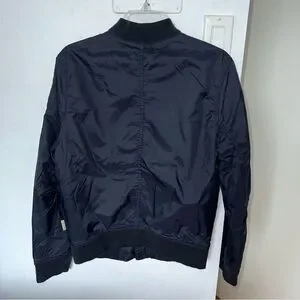 Mens lightweight bomber jacket bundle with Hoodie Zip Up Jacket - Navy Grey